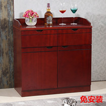 Office tea cabinet Simple meeting room storage household small cabinet Living room dining side cabinet Hotel restaurant dining cabinet