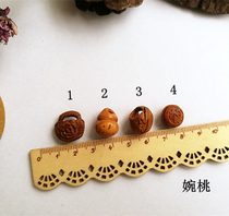 Peach Wood Gadget handmade accessories Woven Bracelet Hanging Accessories Baby Safety Pins DIY Material Peach Walnut Basket