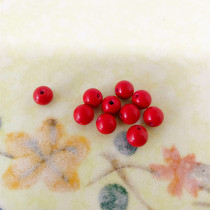 Cinnabar beads round beads scattered beads accessories 4-20mm beads DIY accessories Buddha beads bracelet hand string with beads