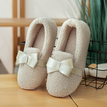 Moon Shoes Autumn winter November Package heel Soft bottom pregnant woman shoes thick bottom indoor winter non-slip warm and postnatal slippers