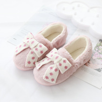 Moon shoes Autumn and winter postpartum bag with warm pregnant womens shoes Womens winter pregnancy thick-soled non-slip maternity slippers