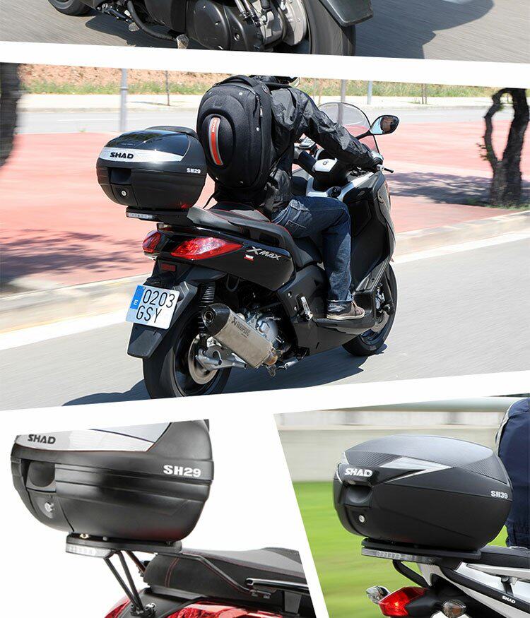 shad夏德sh33通用摩托车后备箱电动车尾箱踏板车电瓶车工具储物箱