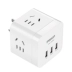 Pisen Rubiks Cube 4 Hole Socket 3USB Charger Đa chức năng Phích cắm thông minh Cắm tường không dây Bộ chuyển đổi nguồn Bộ chuyển đổi nguồn tại nhà Văn phòng Du lịch Bộ chuyển đổi nguồn Bảng mạch điện dải dây - Hệ thống rạp hát tại nhà Hệ thống rạp hát tại nhà