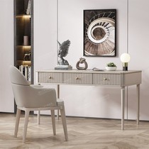 New light luxury solid wood bedroom dressing table and chair combination simple modern makeup table desk American small apartment dressing table