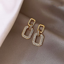 Good-looking recommended non-fading earrings 2021 New Tide earrings female sterling silver earrings temperament