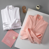 Bathrobe towel material Hotel men and women long couple nightgown summer absorbent quick-drying thin summer yukata pajamas spring and autumn days