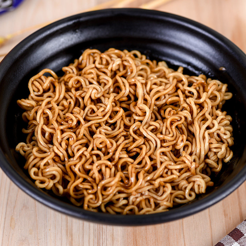 nissin/日清 炒面大王 葱油肉丝风味炒面101g*5连包速食方便拌面