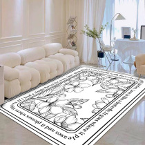 Tide Card Personality Brief Modern Retro Floral Carpets Living-room Bedroom Bedside Blanket Home Large Area Full Of Ground Blanket