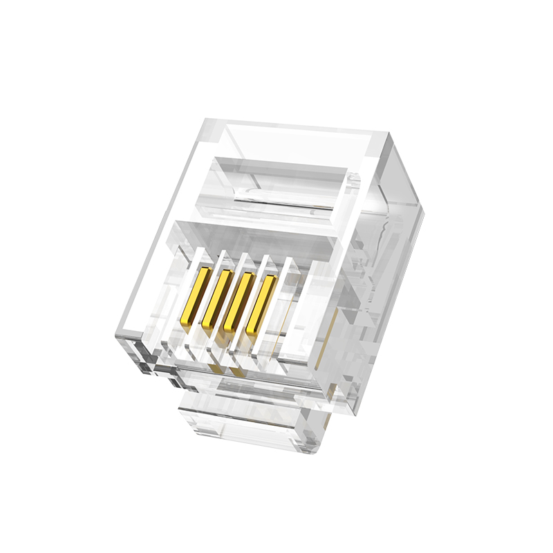 crystal connector telephone 2-core 4-core 6p2c 6p4c rj11 2-core 4-core telephone wire 100 / 50
