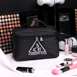 Internet celebrity cosmetic bag ins trend super popular simple portable travel large capacity out-and-out toiletry bag cosmetics storage bag