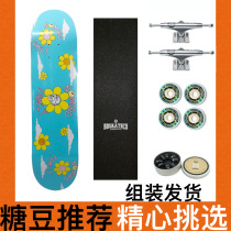 European imported nomad skateboard professional skateboarding mens and womens double warp Novice full board limit