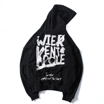 guuka/古由卡 欧美嘻哈潮牌男装oversize国潮卫衣bf风连帽潮男宽松