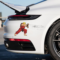 King of Fighters Cartoon Street Fighter Arcade Game Funny Personality Car Sticker Cover Scratch Car Sticker 80 Anime Sticker