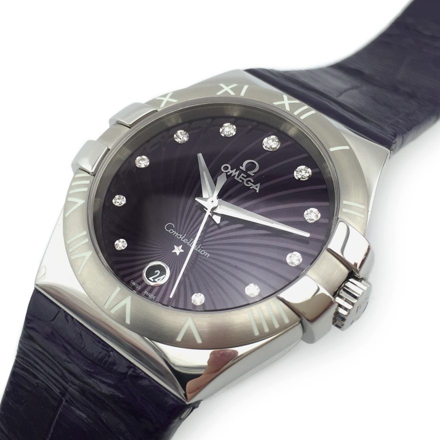 [9.9新] 欧米茄omega星座钢头钻石女表
