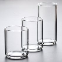 Park Raw Liang Products High Temperature Resistant Glass Cup Brief Thickened Bottom Glass Tea Cup Wine Glass Goblet Breakfast Cup Sub Breakfast Cup