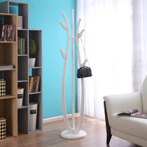 All solid wood coat rack Modern Chinese style foyer bedroom childrens hanger Art floor-to-ceiling wooden coat rack elegant and beautiful