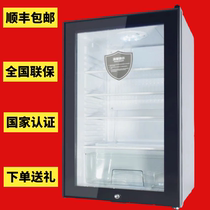 Kindergarten food sample cabinet small canteen with lock transparent refrigerator fresh display cabinet hotel room refrigerator