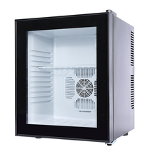 Mini refrigerator transparent glass door food sample cabinet hotel room freezer tea mask freezer