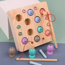Early education for infants and young children Fishing toys Children 1-2 years old Two babies 1-2-3 years old weeks and a half magnetic fish puzzle force