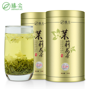 茉莉花茶2018新茶茶叶 特级浓香型茉莉花茶叶 四川花毛峰250g罐装