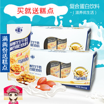 Shibu walnut peanut milk 200ml*12 boxes*2 boxes Guangxi students and children sweet milk adult breakfast milk