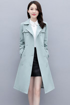 High-grade windbreaker womens long lady 2020 new Korean slim thin temperament coat hanging autumn coat