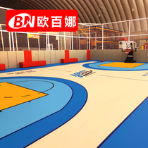 Oberna indoor basketball court ground glue court special pvc plastic floor non-slip basketball court sports mat