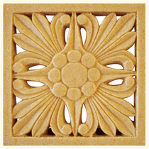 Art sandstone relief Villa exterior wall decoration carved sandstone hollow light transmission relief beauty salon Image wall tiles