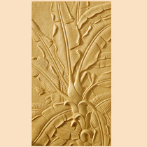 Artificial sandstone relief custom villa exterior wall decoration sandstone background wall Southeast Asian banana tree mural sand sculpture