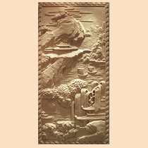 Outdoor sandstone relief Villa exterior wall decoration sandstone carving flower Hollow Hall landscape background wall courtyard shadow wall