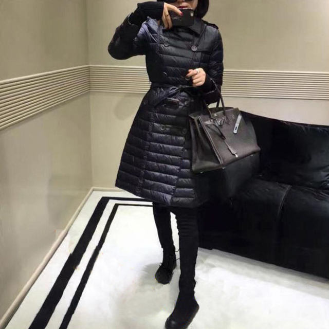European station 2020 winter new women's Korean double-breasted double-breasted lightweight slim slim down jacket in large size European station 2020 winter new women's Korean double-breasted double-breasted lightweight slim slim down jacket in large size