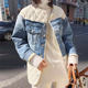 Cowboy stitching down jacket female light thin short fashion casual European station 2020 new winter jacket European goods tide Cowboy stitching down jacket female light thin short fashion casual European station 2020 new winter jacket European goods tide