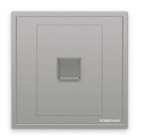 Matsumoto Computer Information Socket White Grey Gold panel B5U01