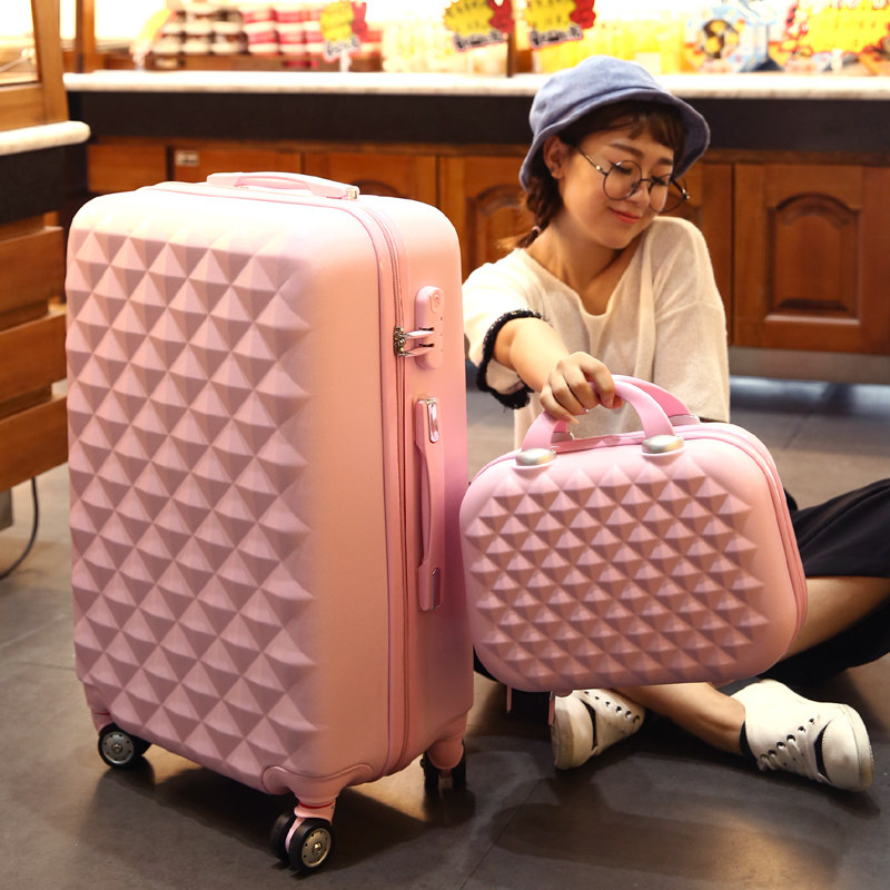 北爱糖果色拉杆箱万向轮行李箱包钻面旅行硬箱密码箱20 24寸 韩版