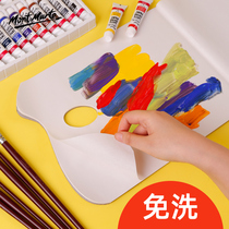 Montmart disposable tearable color palette oil painting gouache color coloring paper 36 pages thick oil painting gouache acrylic paint color paper portable palette