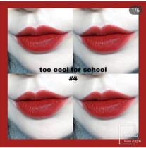 Cheap tomato red # 405 alternative color Too cool for school Autumn and winter Matte velvet lip glaze No 4