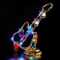 Bar KTV luminous bullet cup holder Spirits one cup wine luminous cup holder LED charging luminous cocktail rack