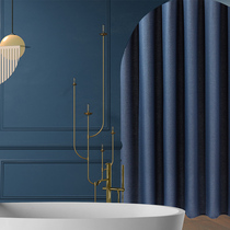 Inkstone autumn toilet free bathroom waterproof cloth shower curtain set anti-mold non-punch shower partition curtain Japan