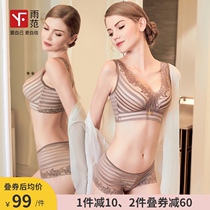Underwear womens suit Sexy inner womens bra gathered anti-sagging non-rimless confusion adjustment type milk bra