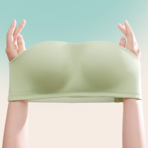 Strapless underwear womens summer thin bandeau anti-light bra no underwire wrap breast one piece of non-marking bra