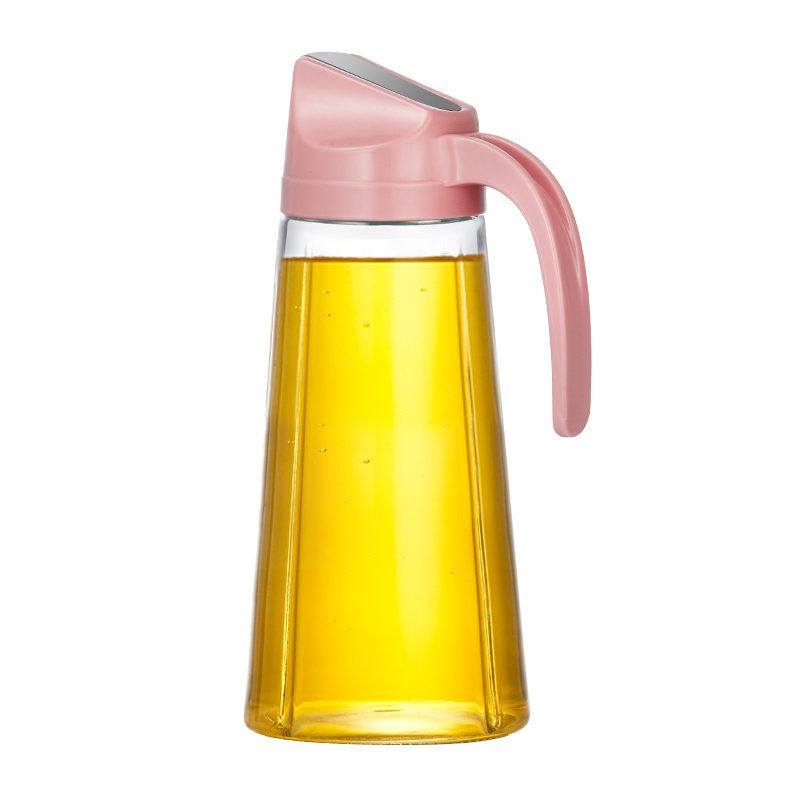 油壶 自动开盖 油罐玻璃防漏油瓶厨房酱油瓶家用醋壶调味料瓶套装