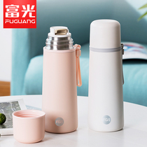 Fugang thermos cup 316 stainless steel simple cute girl heart ins student kettle portable tea cup