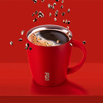 Fuguang 304 stainless steel coffee cup mark thermos cup male Lady ins luxury covered portable water Cup