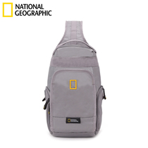National Geographic chest bag Mens fashion shoulder bag oblique cross bag Tide brand large capacity outdoor small backpack Womens mobile phone bag