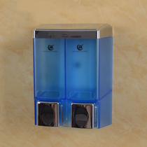 Perforated Bathroom Double Head Transparent Soap Dispenser Hotel Shampoo body lotion Bath Dew Case Wall-mounted not leaking liquid soap liquid box