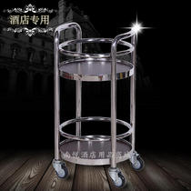 Round fireproof panel wine waterwheel trolley 4S stores tea water caravan drinks car titanium gold dessert car service