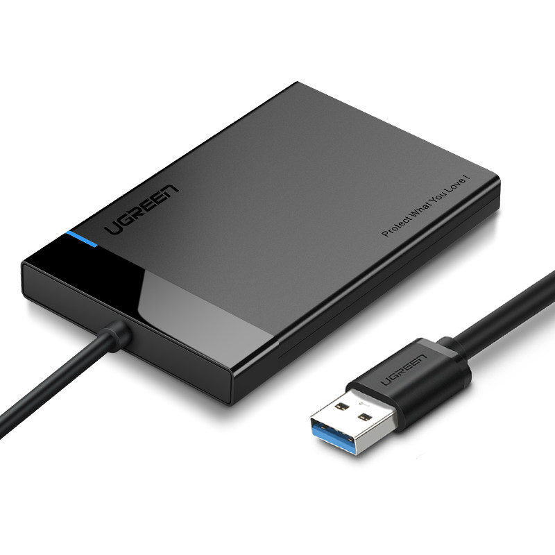 绿联usb3.0移动硬盘盒笔记本电脑2.5英寸硬盘ssd固态硬盘通用台式3.