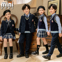 Kindergarten Garden Clothes British Academy Style Suit School Uniform Set High School Primary School Student Class Clothes Teacher Uniforms