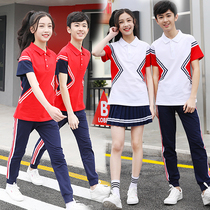 Academy style primary school uniforms sports costumes teachers boys and girls kindergarten uniforms summer New