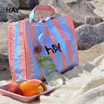 HAY Candy Stripe Shopper striped shopping bag collecting bag large capacity